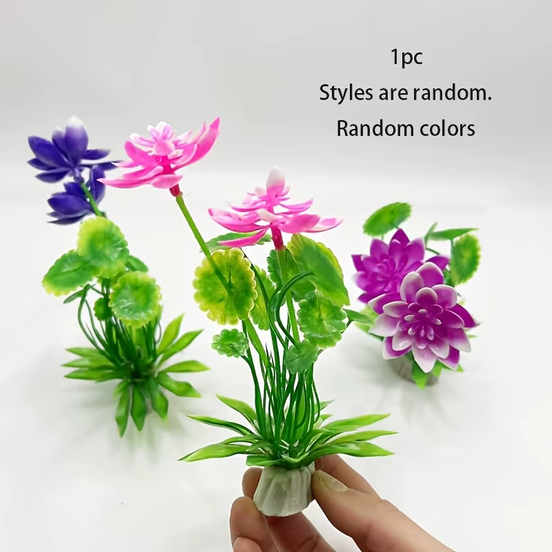 Plantes aquatiques artificielles décoratives pour aquarium