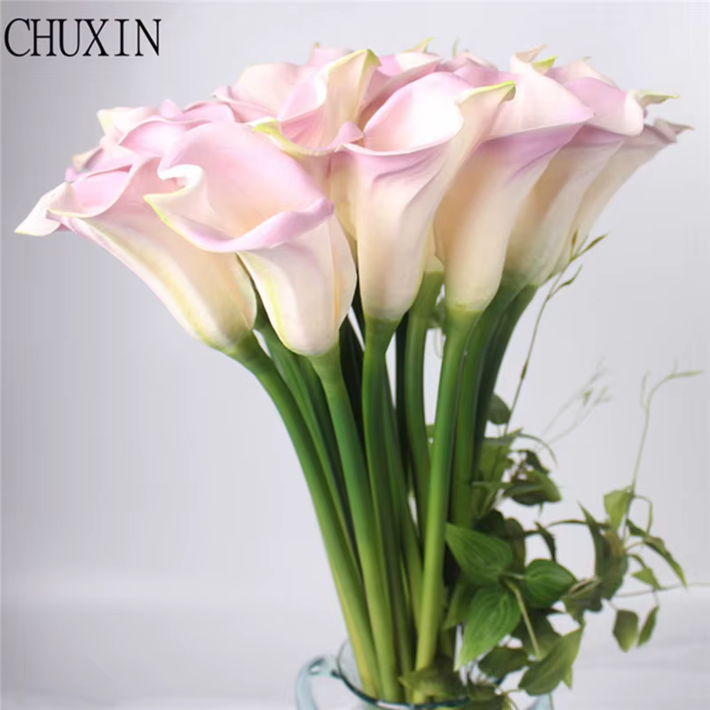 Fleur artificielle PU Calla Lily pour la décoration de mariage