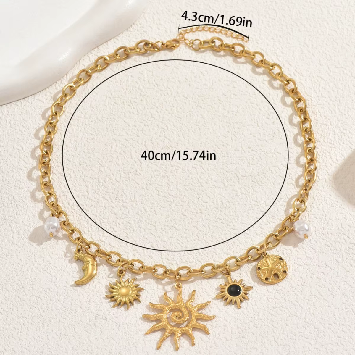 Colliers à pampilles en alliage pour femmes, pendentifs géométriques en perles de tournesol, personnalisés, à la mode, polyvalents, bijoux, cadeau de noël