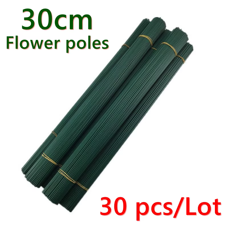 Bâtons de tige de fleur verte 30cm