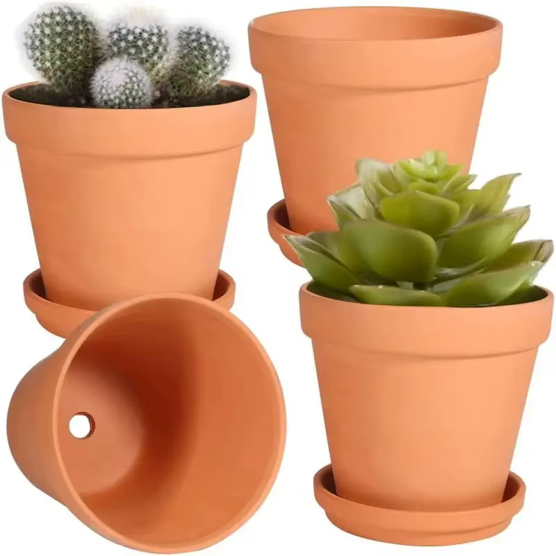 Pots en terre cuite de 4 pouces (paquet de 4)