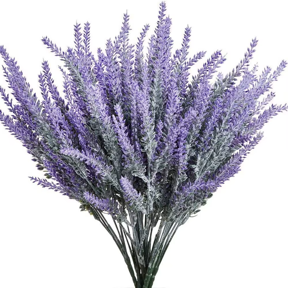Bouquet de fleurs de lavande artificielles violettes