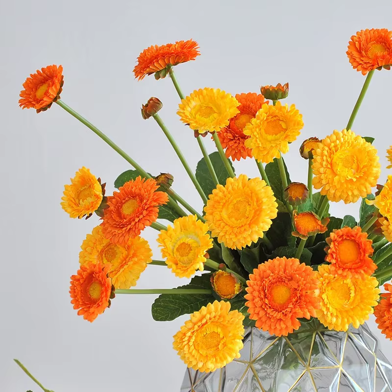 Calendule dorée artificielle 38CM