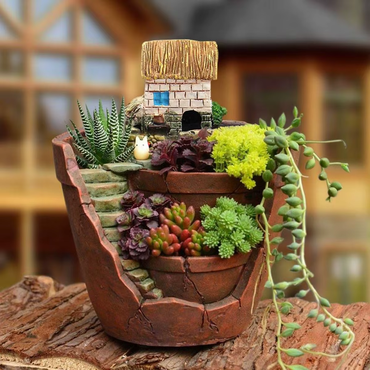 Pot de fleur succulent rond créatif nordique
