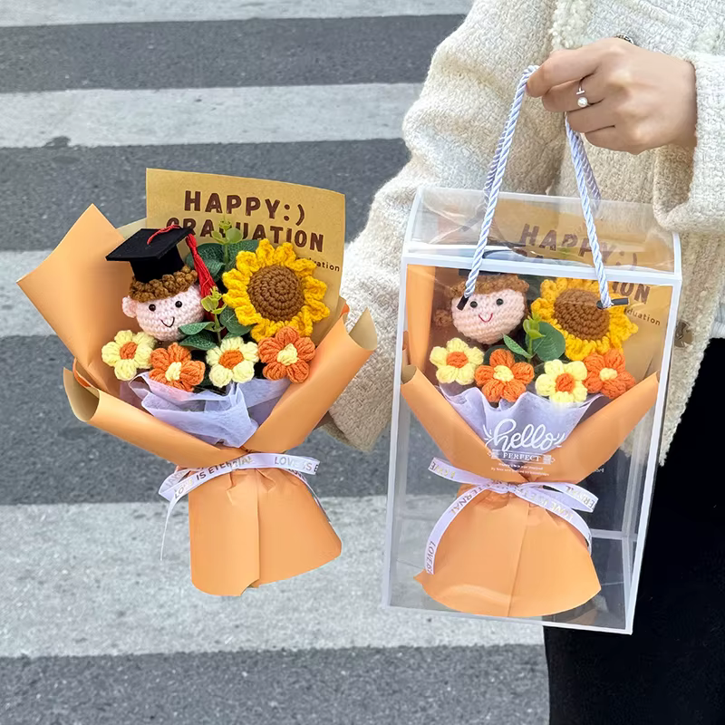 Bouquet de fleurs au crochet