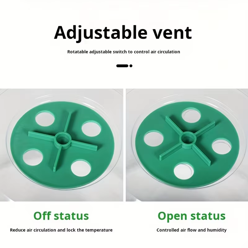 Dôme de protection contre l'humidité pour plantes en plastique réutilisable