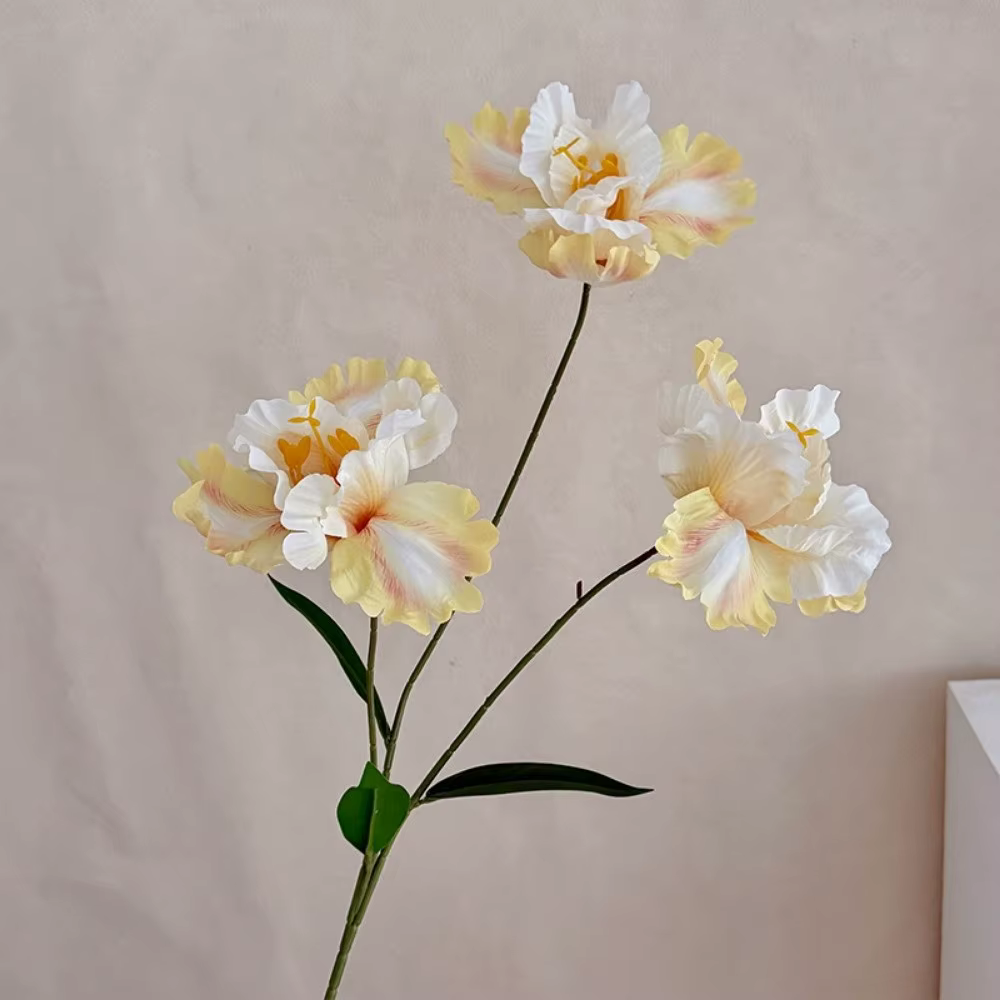 Nouveau bouquet de fleurs d'iris artificielles violettes