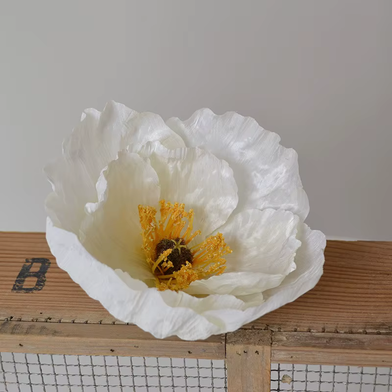 Grande tête de fleur de coquelicot de 14Cm