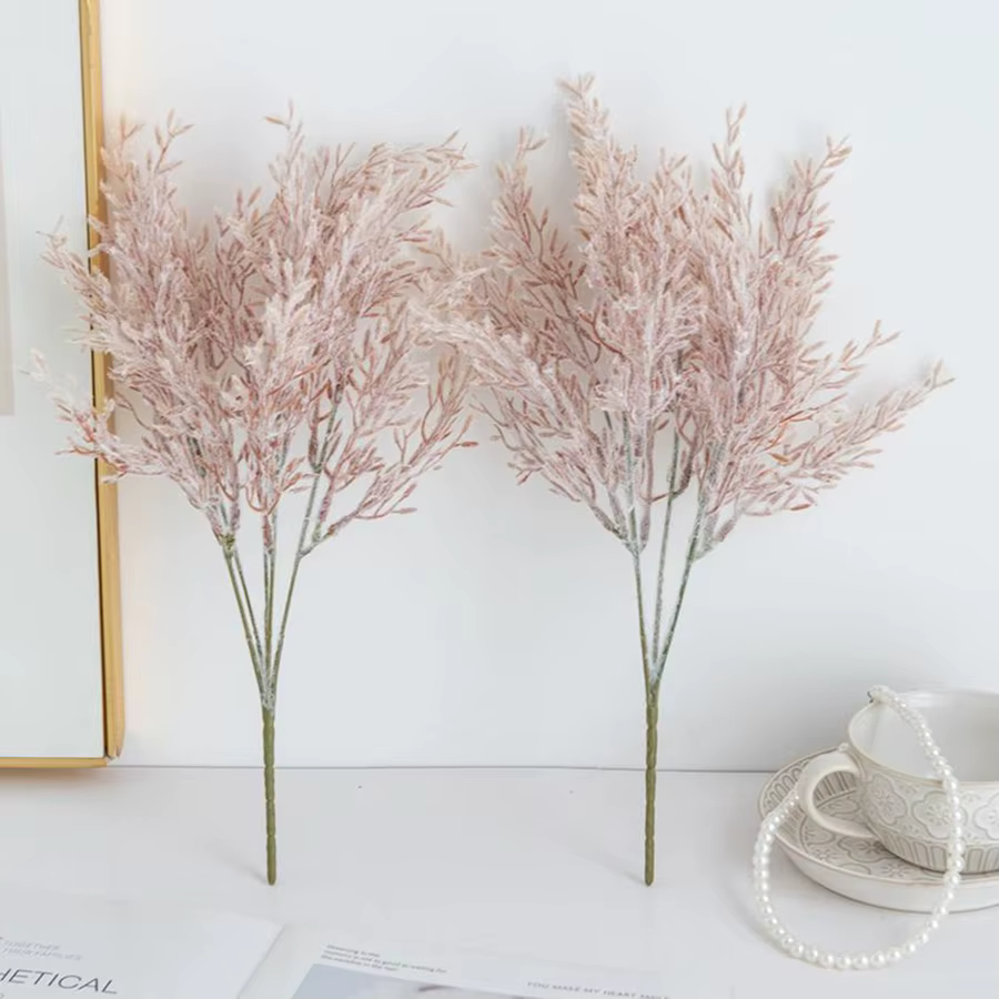 Fleur artificielle flocage oreille de blé jardin arc mariage mariée Bouquet maison Vase Table Festival guirlande bricolage cadeau décoration