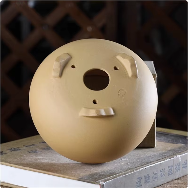 Pot de bonsaï rond en céramique