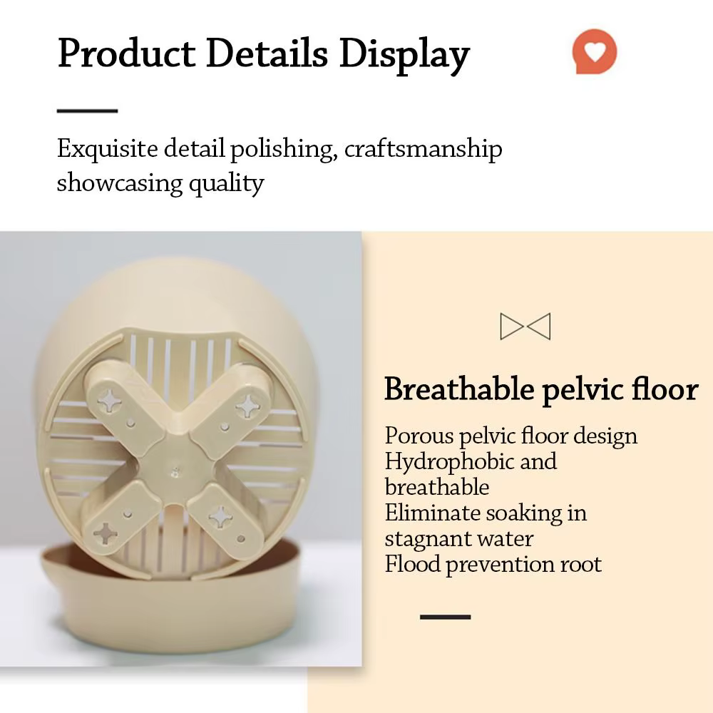 Pot de fleurs multicolore auto-arrosant en plastique