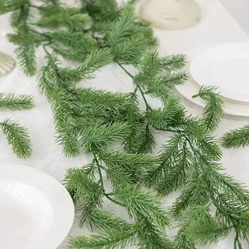 Plantes artificielles, aiguille de pin vert
