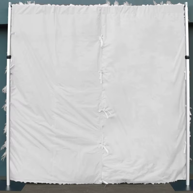 Base en tissu d'herbe de pampa artificielle enroulable rideau mural de fleurs