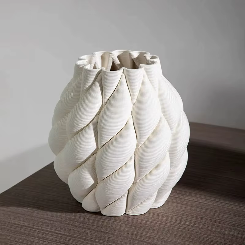 Vases en céramique décor moderne Vase à fleurs bureau