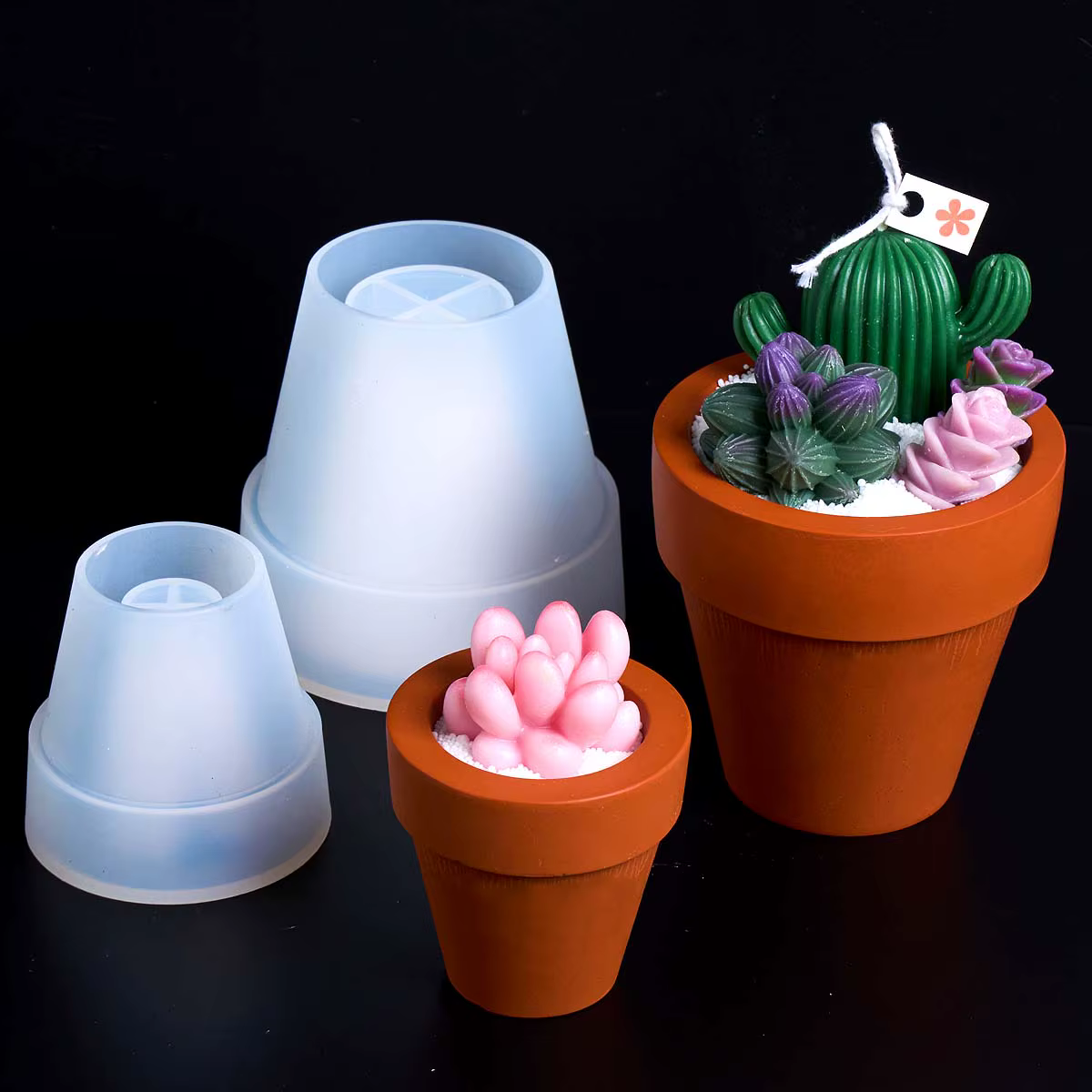 Moule en silicone pour pot en terre cuite