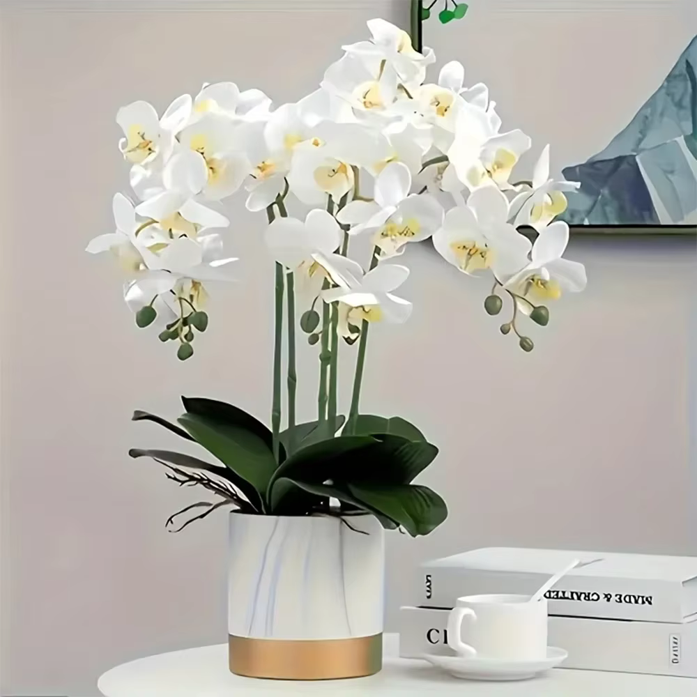 Branches de fleurs artificielles de Phalaenopsis