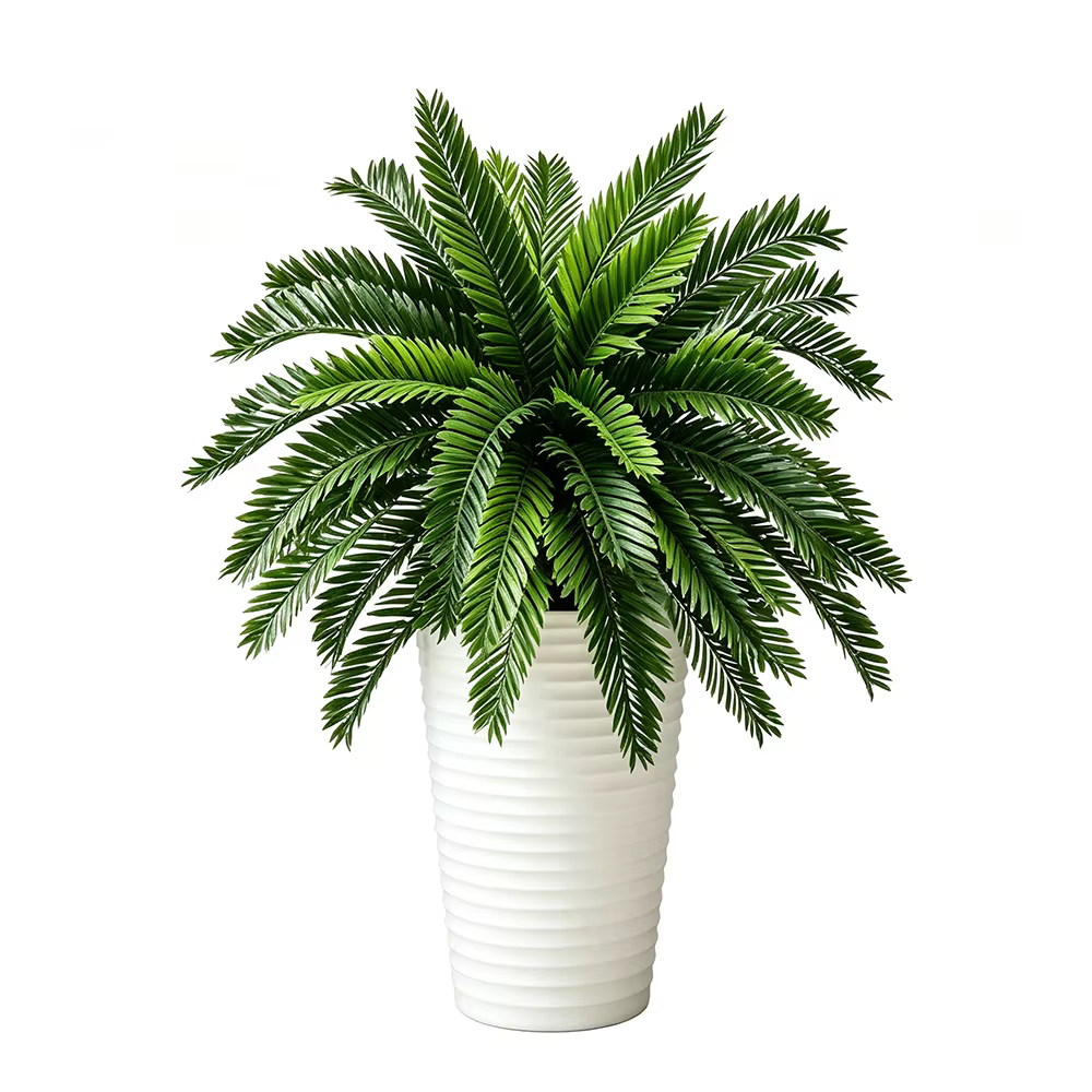 Plantes artificielles de palmier de 45 cm à 18 feuilles