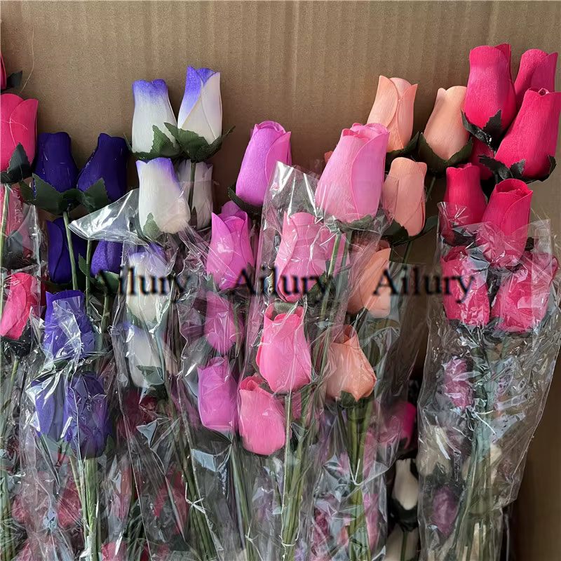 Pointes de roses en bois de 160 cm de diamètre