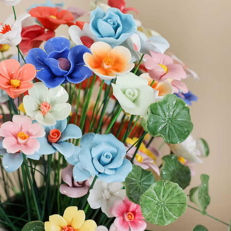 Petite fleur en céramique de Jingdezhen