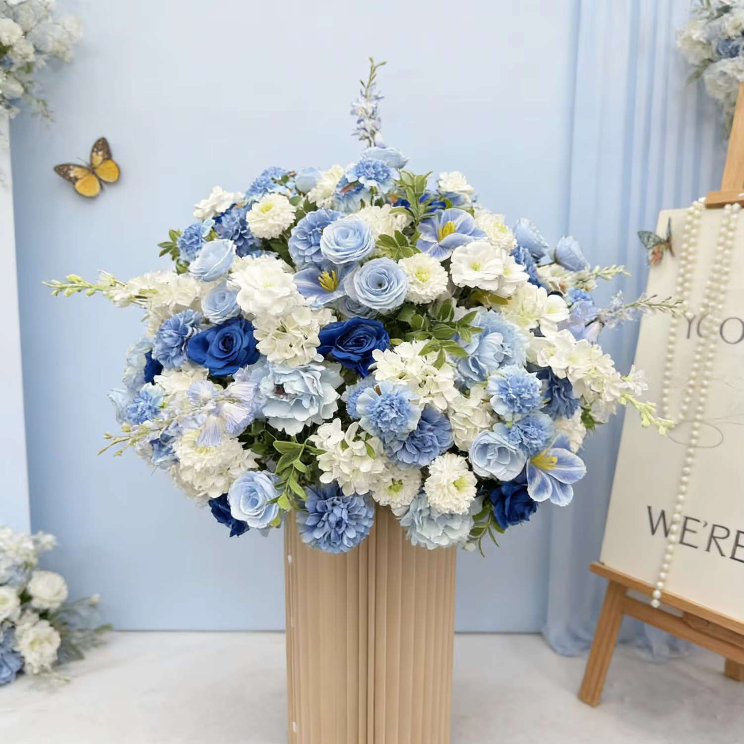 Bouquet de fleurs artificielles de luxe pour centre de table