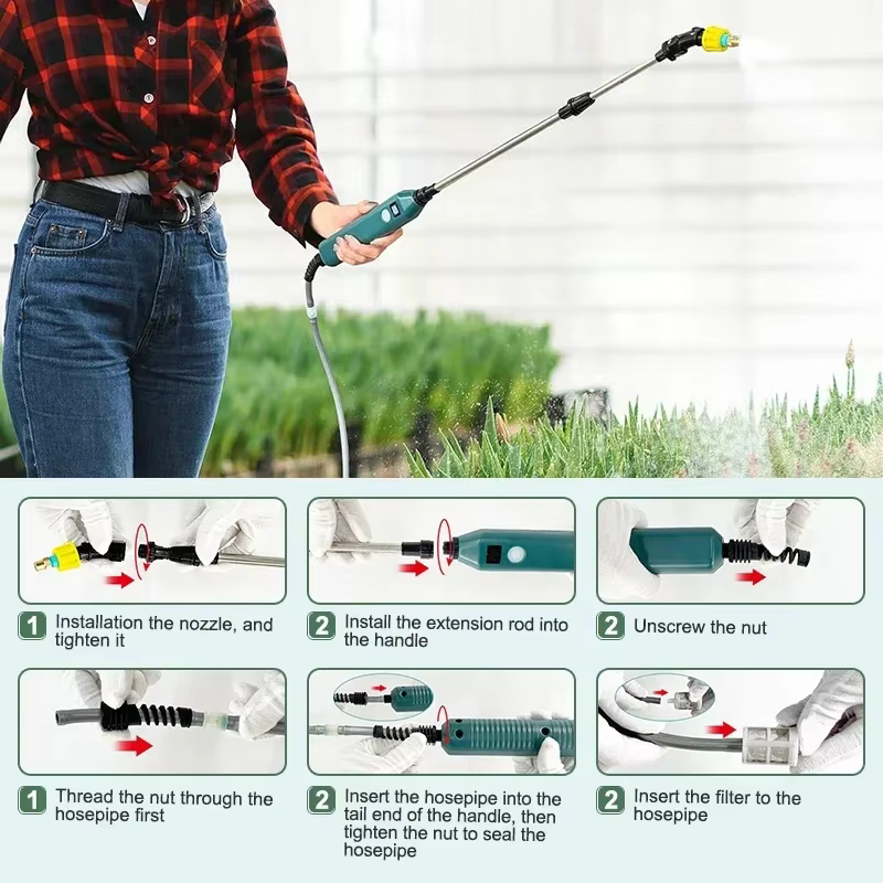 Pulvérisateur de jardin électrique haute pression 2400mAh