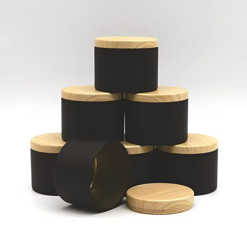 Pot à bougie rond avec couvercle, bricolage, aromathérapie, boîtes de thé en fer blanc, crème africaine de voyage, récipient de stockage cosmétique, 12 pièces, 4oz