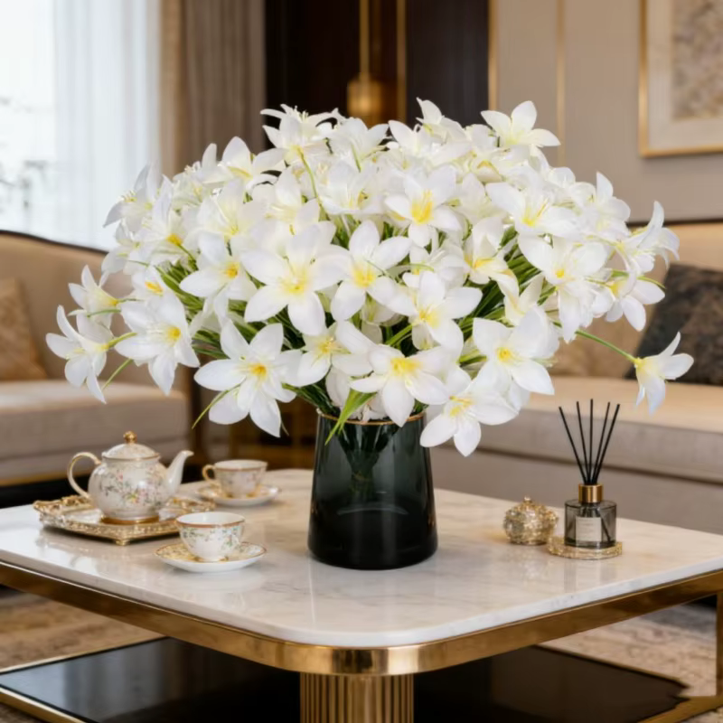 20 pièces de fleurs artificielles en soie