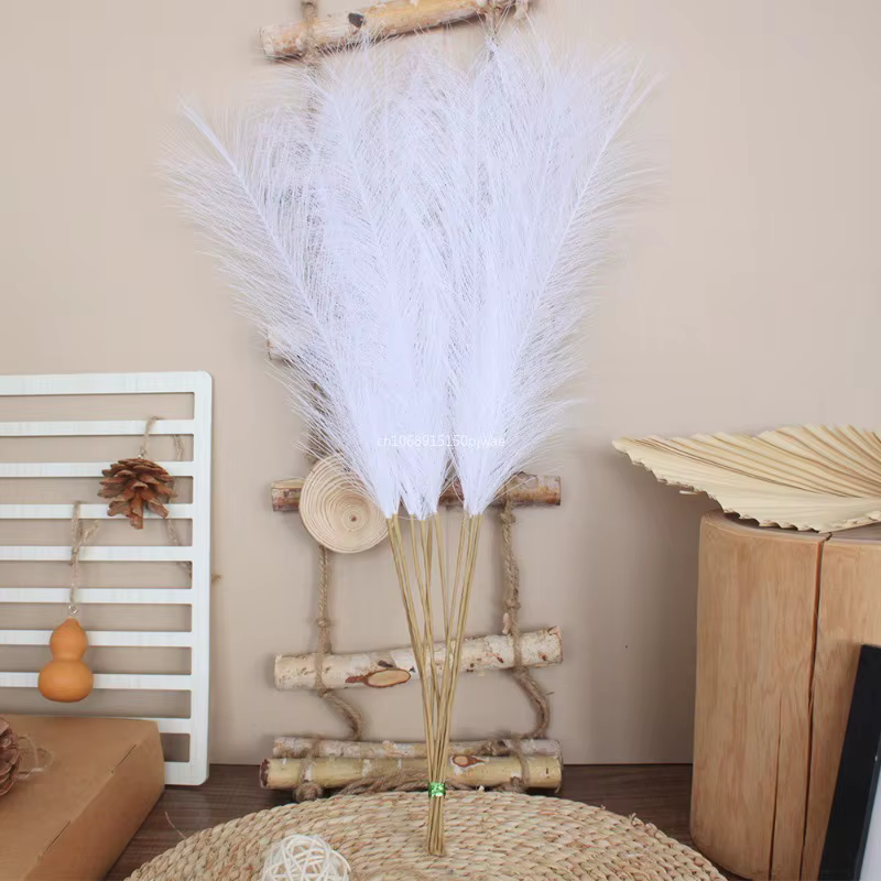 Bouquet de fleurs d'herbe de Pampa artificielle 55CM
