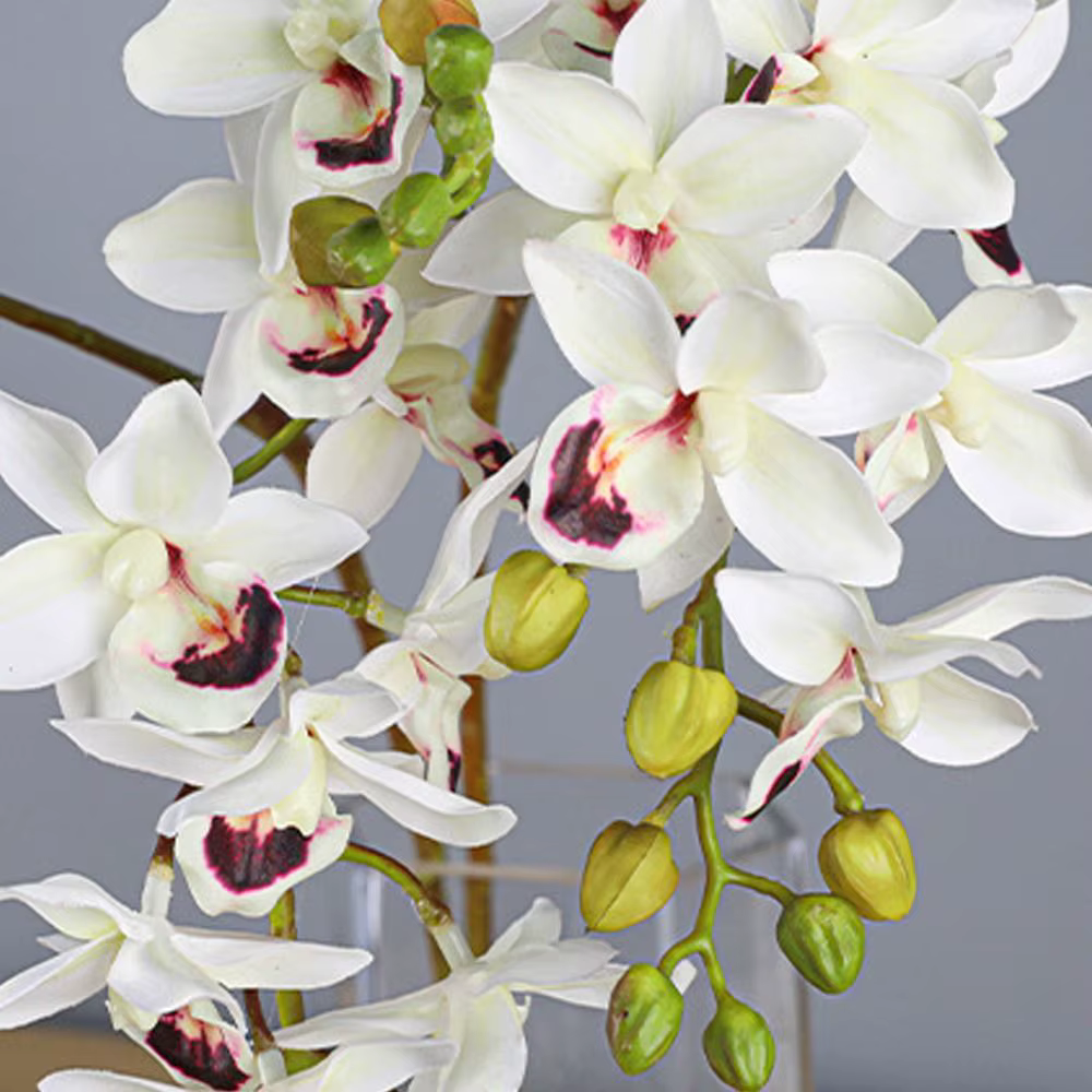 Branches de Phalaenopsis artificielles à 2 fourchettes