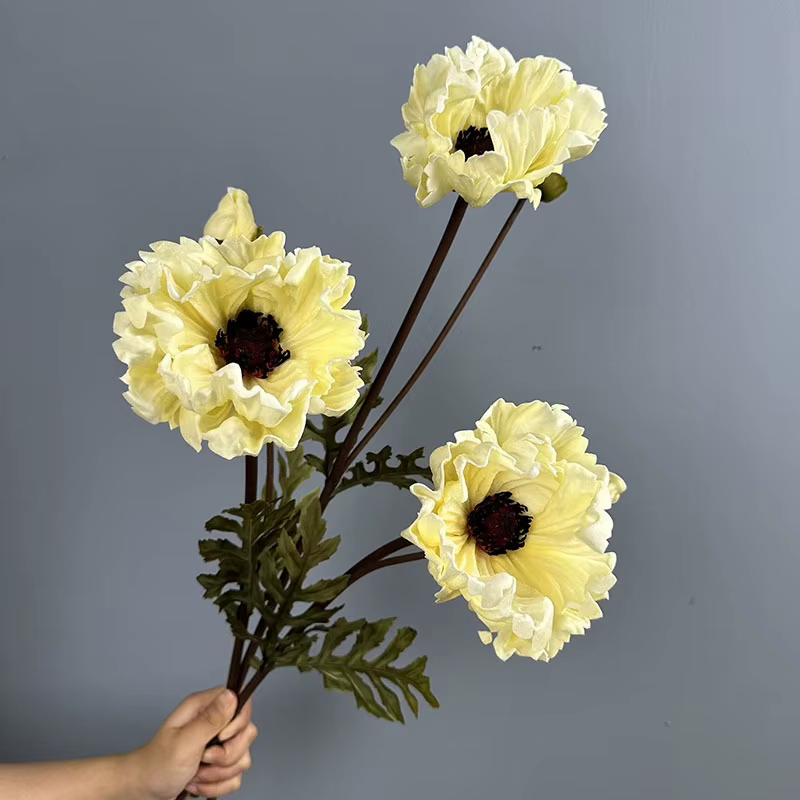 5 pièces de fleurs artificielles en PU