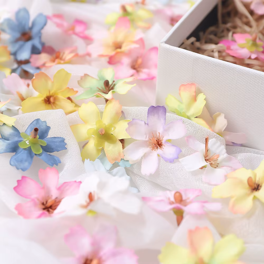 Tête de fleur artificielle à Six feuilles