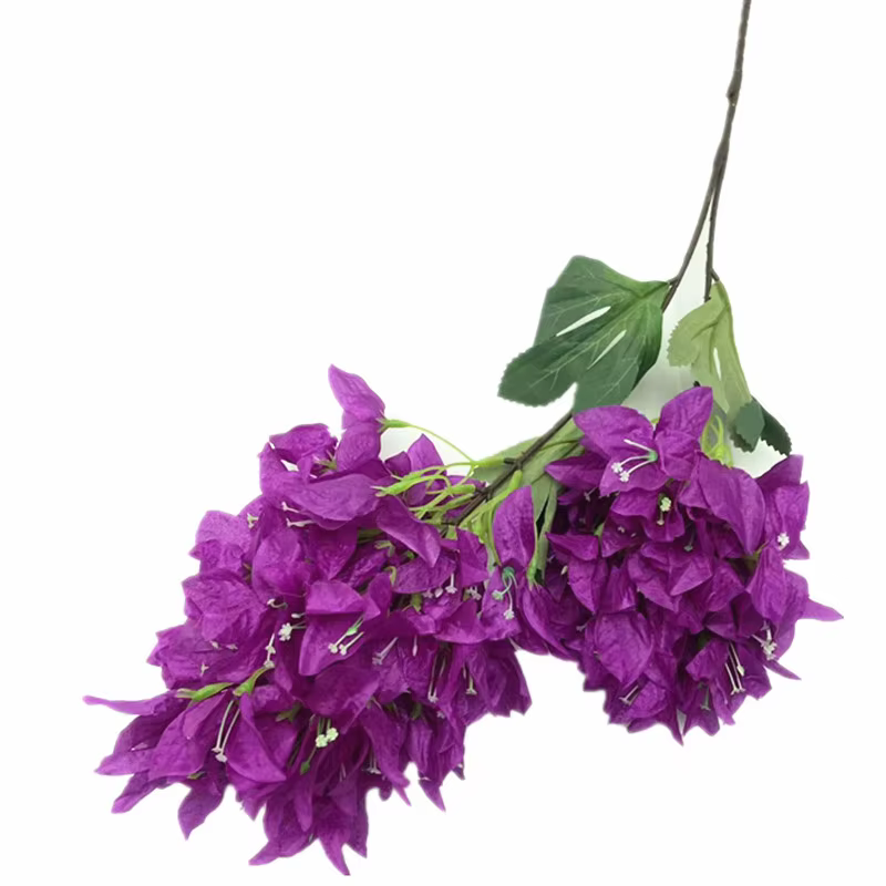Branche d'arbre de fleur de bougainville artificielle
