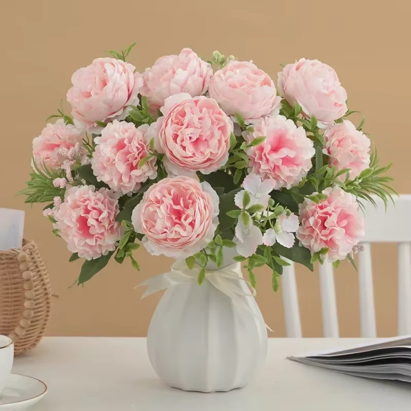 Bouquet d'hortensias artificiels pour mariage