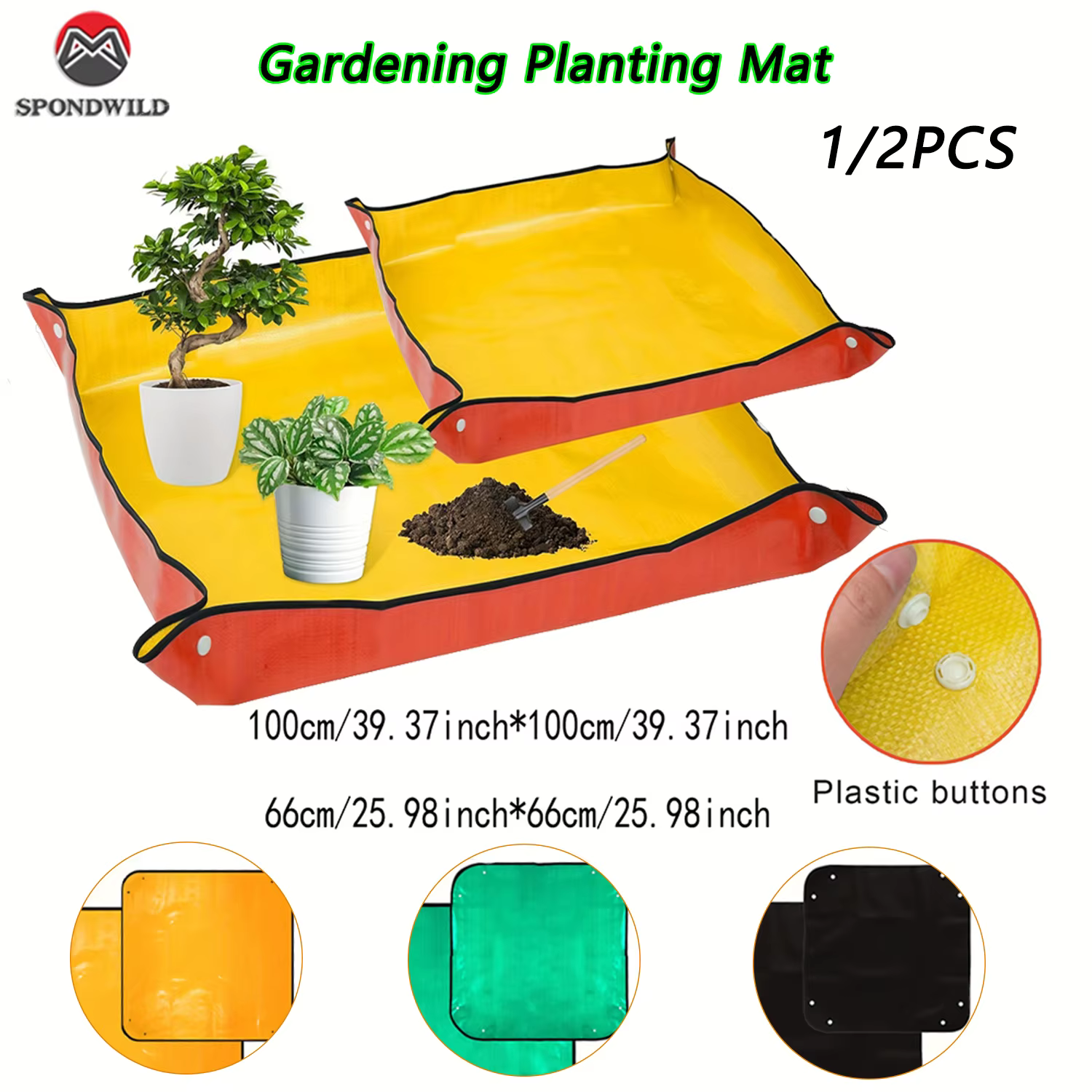 Tapis de plantation pliable pour jardinage