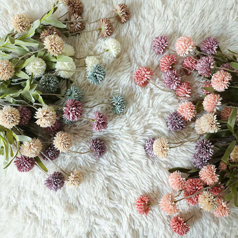 Bouquet de fleurs artificielles de pissenlit