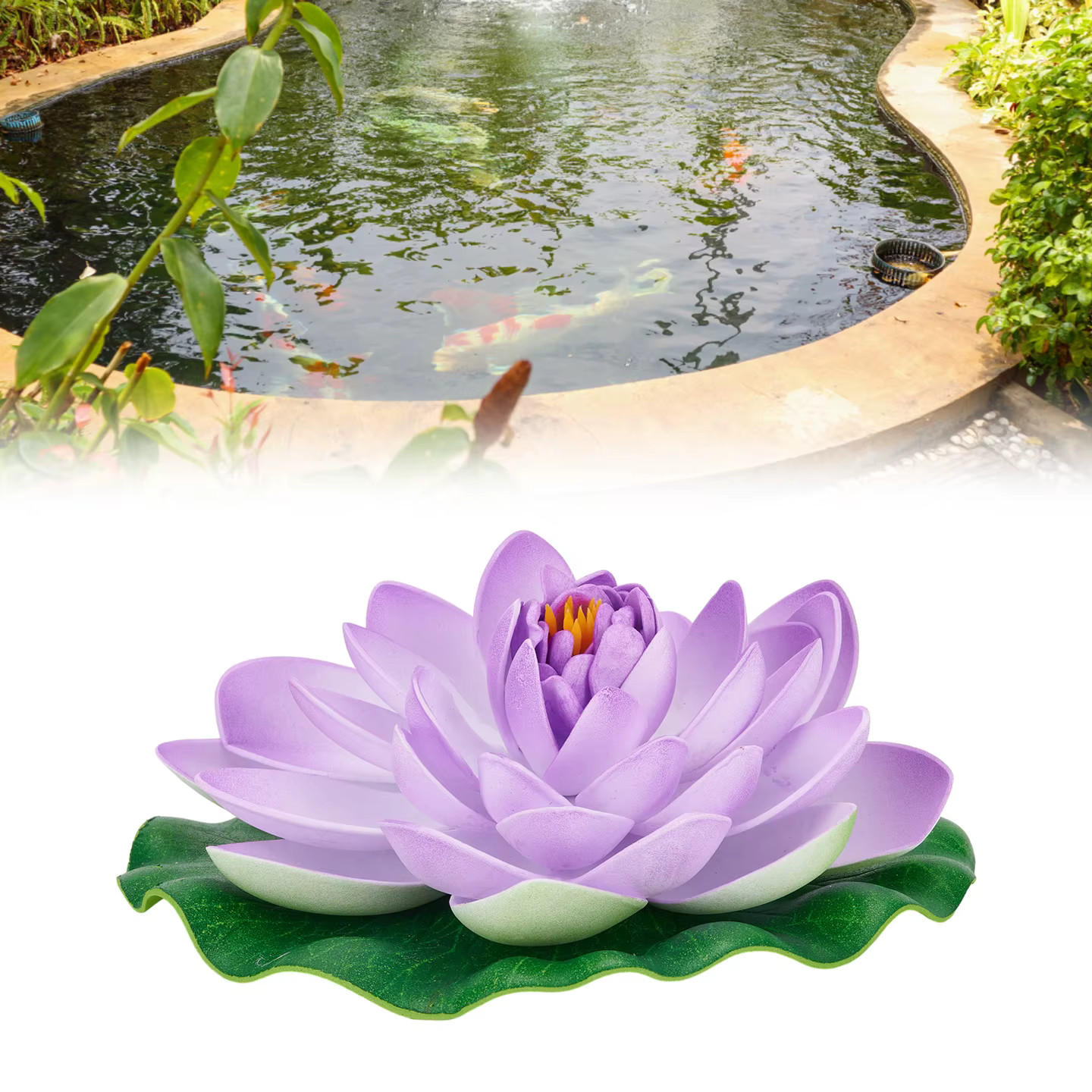 Lotus flottant en plastique