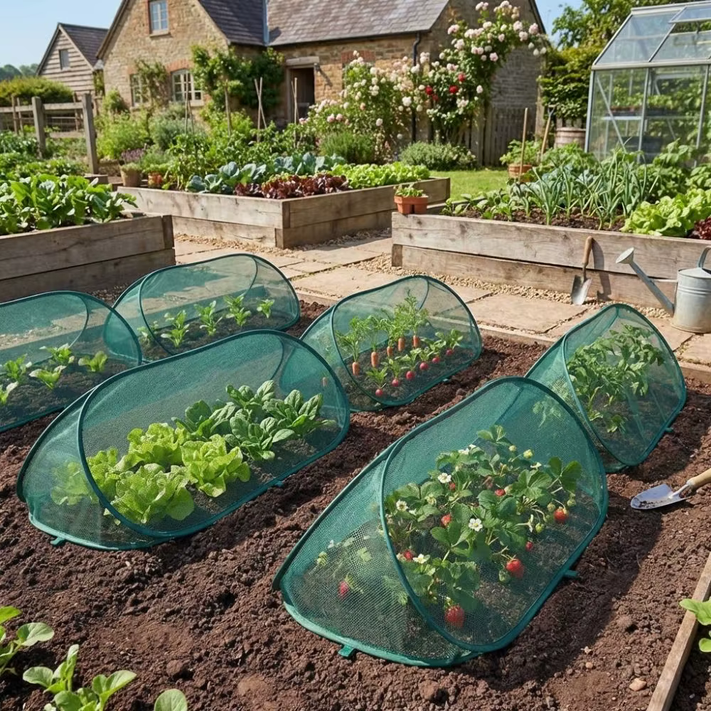 Filet de protection pliable pour plantes