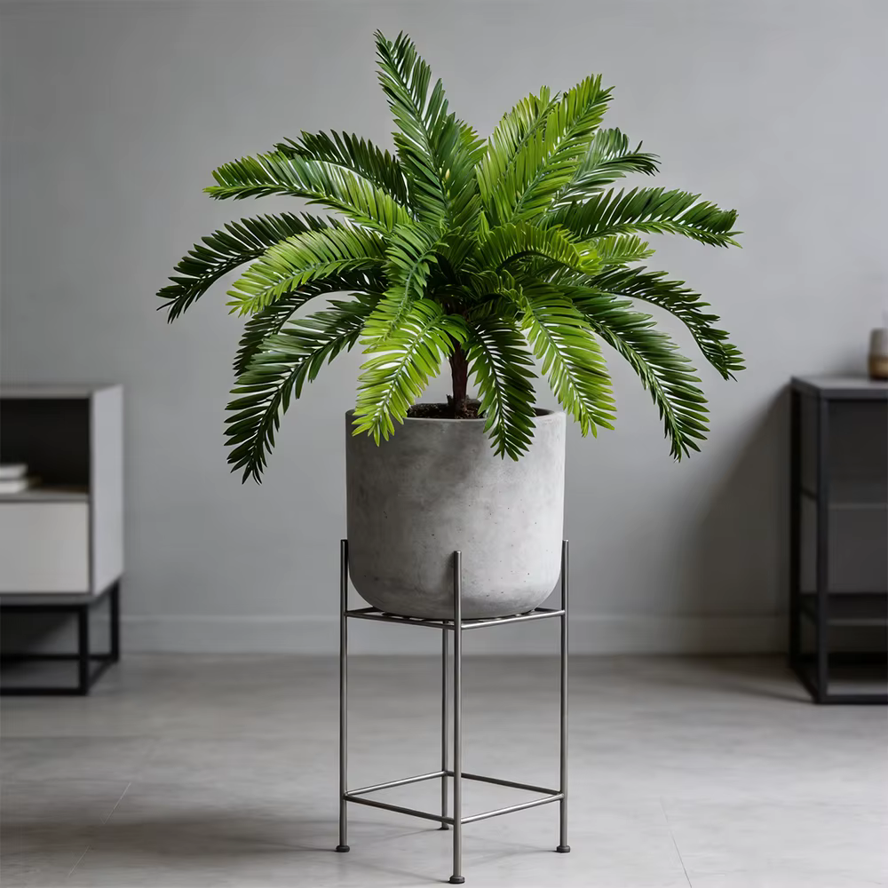 Plantes artificielles de palmier de 45 cm à 18 feuilles