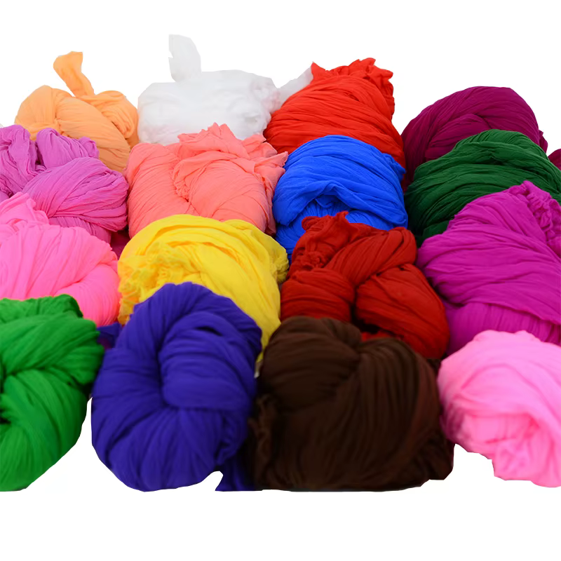 Nouveau! Fleurs en maille de couleur unie