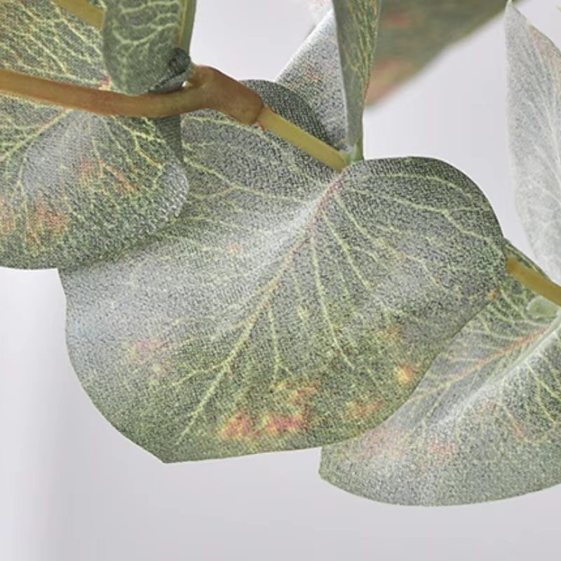 Feuille d'argent de plante verte artificielle de 90CM