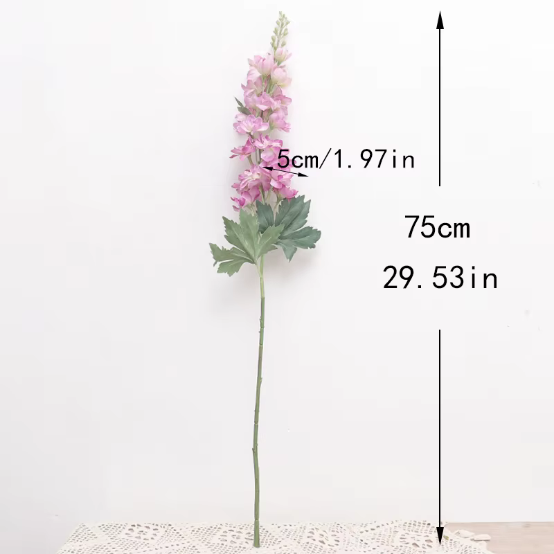 Fleurs artificielles 75CM longue branche Hyacinthus soie Delphinium maison salon Vase Arrangement floral artisanat décoration de mariage