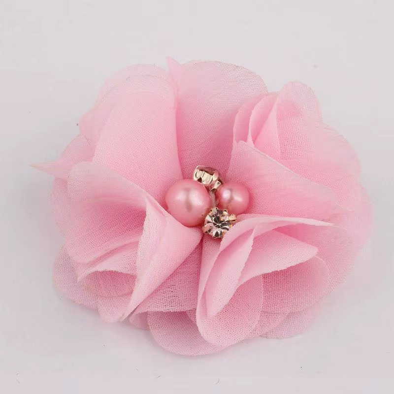 Mini fleurs artificielles en tissu mousseline de soie