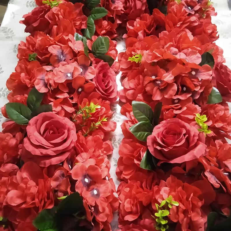 Fleurs artificielles pour décoration de fond de fête