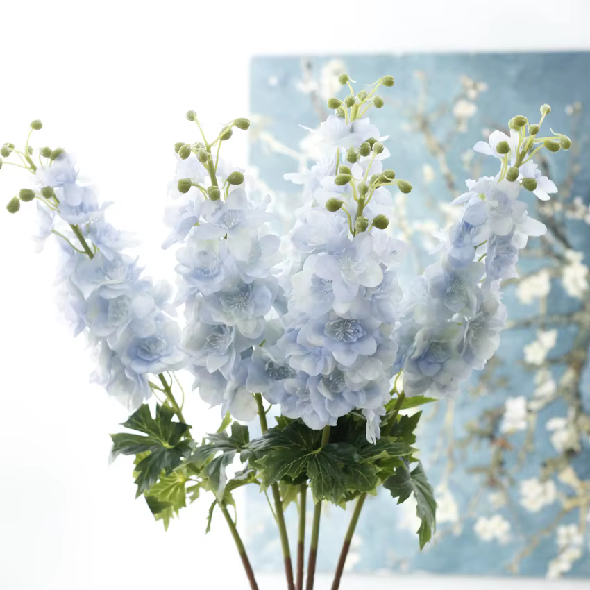 Lot de 4 fleurs artificielles en latex