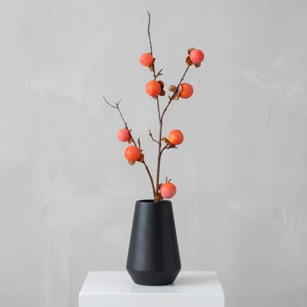 8 têtes de branches de kaki artificielles