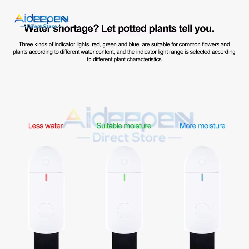 Humidimètre de sol intelligent détecteur de sol fleur herbe plante détecteur d'humidité détecteur de plante capteur d'humidité du sol maison