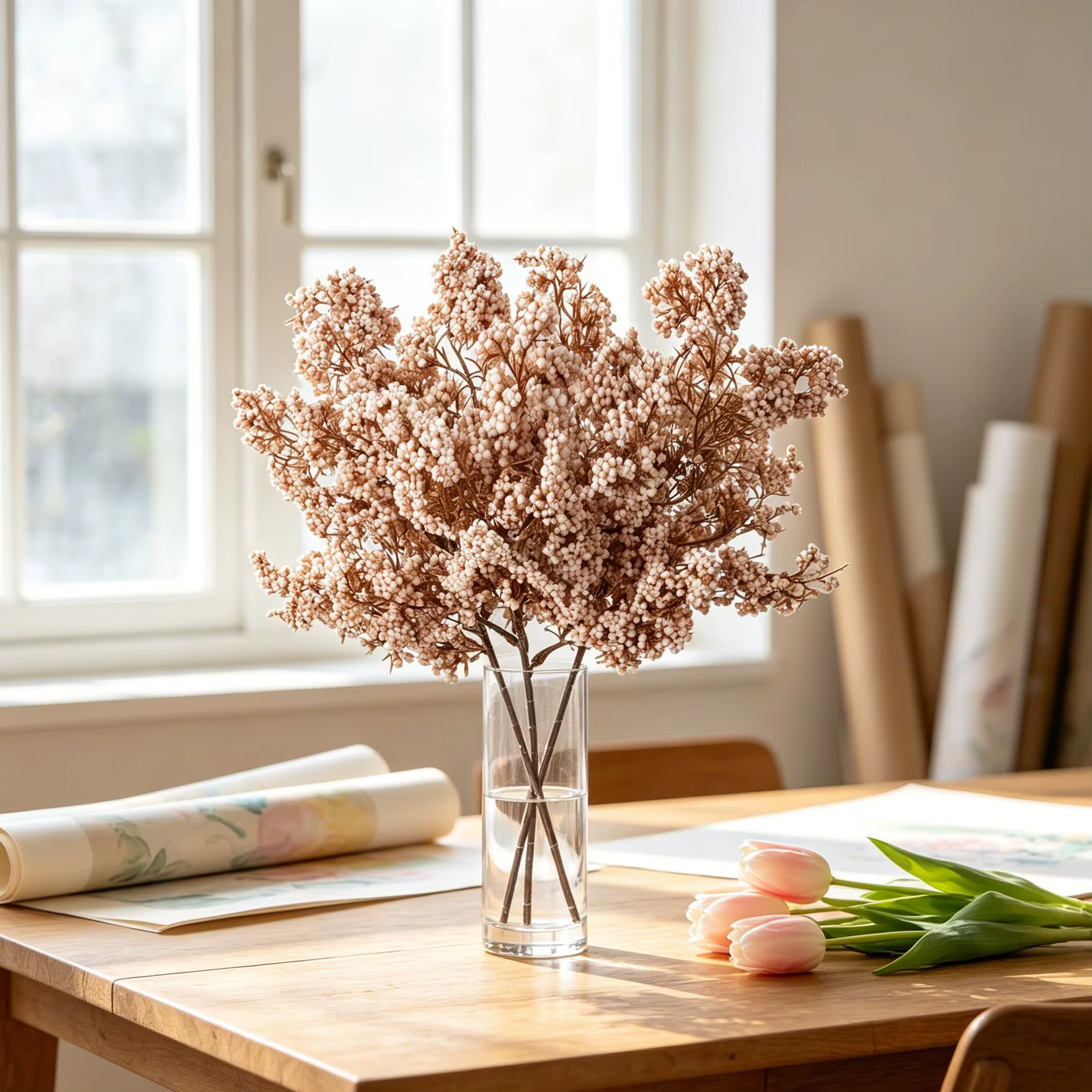 Plante artificielle de fleurs de hiver