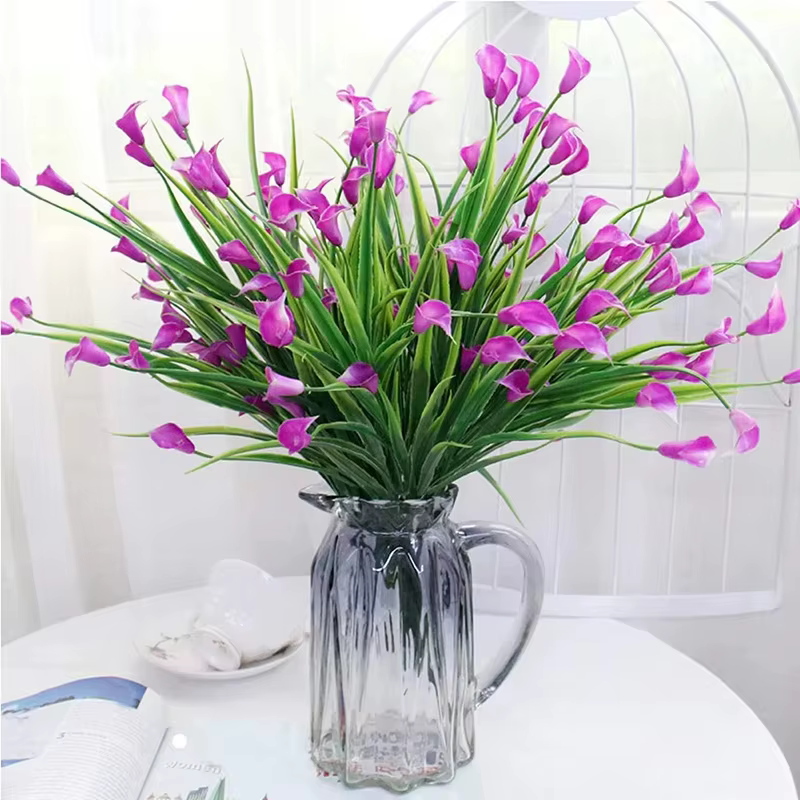 Uflower – Bouquet de lys Calla artificiel