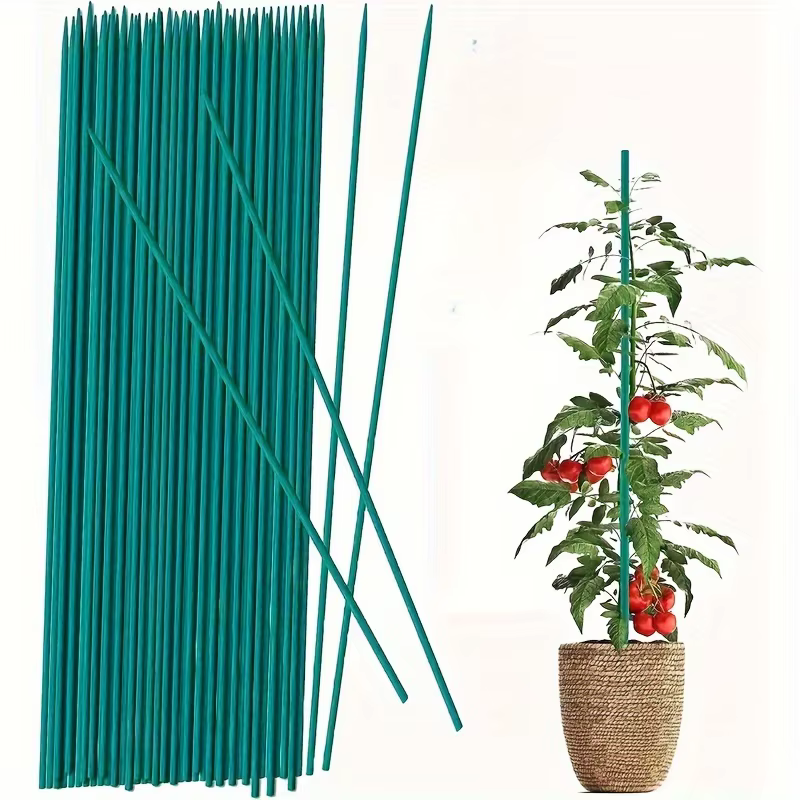 10 piquets de support robustes pour plantes
