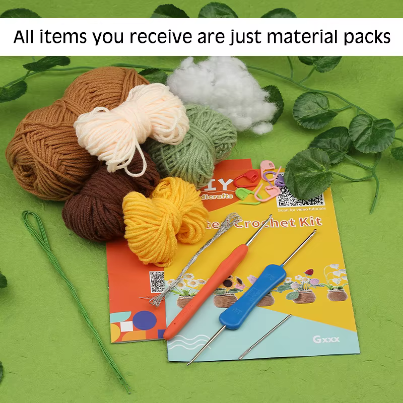 KRABALL – Kit de fleurs au Crochet pour débutants